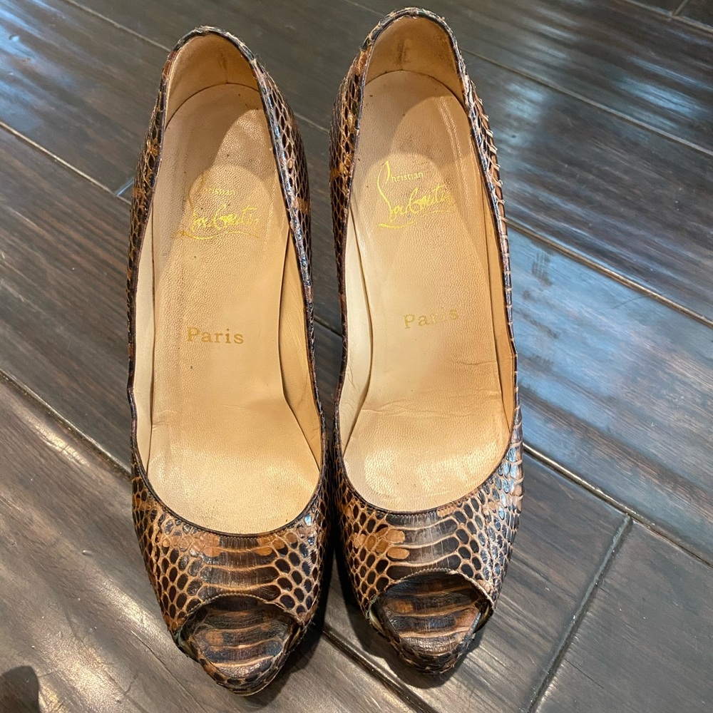 Authentic Louboutin platform shoes